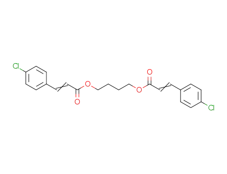 Molecular Structure of 36568-18-0 (2-Propenoicacid, 3-(4-chlorophenyl)-, 1,4-butanediyl ester (9CI))