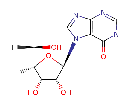 Molecular Structure of 86527-19-7 (7-(6'-deoxytalofuranosyl)hypoxanthine)