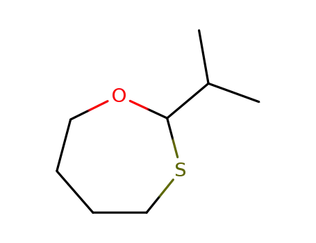 Molecular Structure of 90467-75-7 (2-Isopropyl-[1,3]oxathiepane)