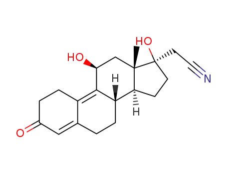 Molecular Structure of 86153-39-1 (11β-Hydroxy Dienogest)