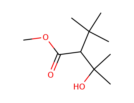 Molecular Structure of 86426-15-5 (methyl 2-tert-butyl-3-hydroxy-3-methylbutanoate)