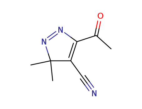 3H-PYRAZOLE-4-CARBONITRILE,5-ACETYL-3,3-DIMETHYL-