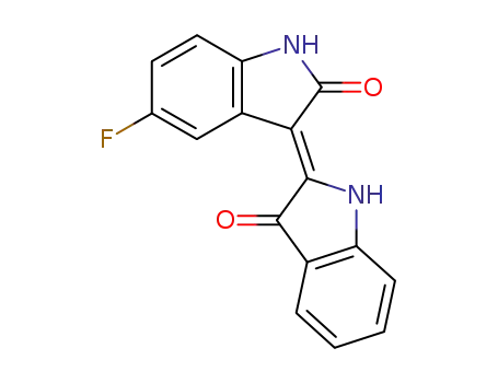 Molecular Structure of 910035-37-9 (5-Fluoroindirubin)