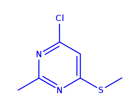 Molecular Structure of 867131-59-7 (4-Chloro-2-methyl-6-(methylthio)pyrimidine)
