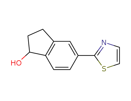 Molecular Structure of 869725-78-0 (5-(1,3-THIAZOL-2-YL)INDAN-1-OL)