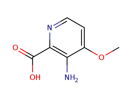 Molecular Structure of 870997-76-5 (3-AMino-4-Methoxypicolinic acid)