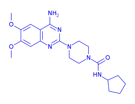 4-(4-Amino-6,7-dimethoxy-2-quinazolinyl)-N-cyclopentyl-1-piperazinecar boxamide