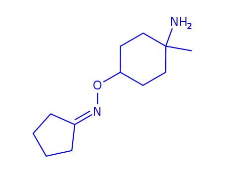 사이클로펜타논, O-(트랜스-4-아미노-4-메틸사이클로헥실)옥심(9CI)