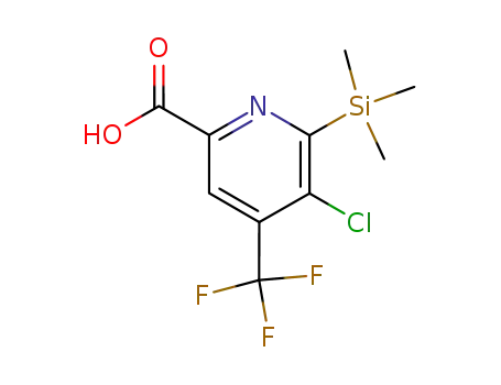 5-chloro-4-trifluoromethyl-6-trimethylsilanyl-pyridine-2-carboxylic acid