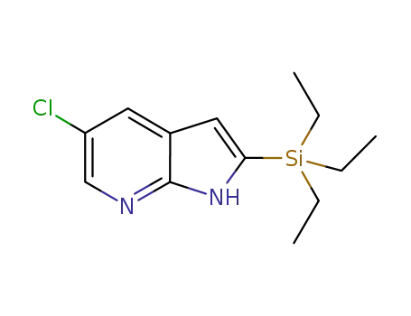 5-chloro-2-(triethylsilanyl)-1H-pyrrolo[2,3-b]pyridine