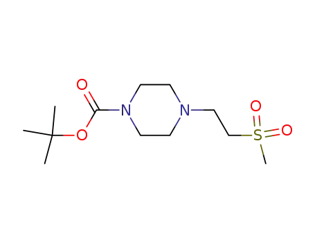 Molecular Structure of 870007-74-2 (tert-butyl 4-(2-(methylsulfonyl)ethyl)piperazine-1-carboxylate)