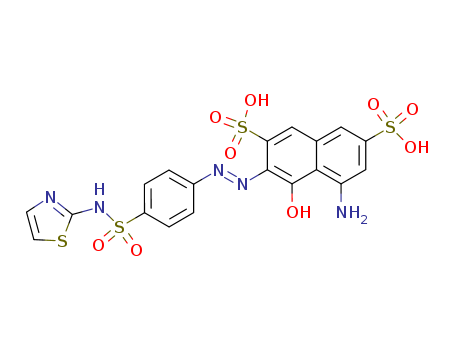 2,7-Naphthalenedisulfonicacid, 5-amino-4-hydroxy-3-[2-[4-[(2-thiazolylamino)sulfonyl]phenyl]diazenyl]- cas  86795-25-7