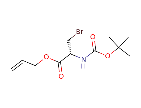 Molecular Structure of 865701-97-9 (L-N-T-BOC-2-BROMOMETHYL GLYCINE ALLYL ESTER)
