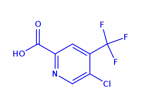 Molecular Structure of 796090-31-8 (5-Chloro-4-(trifluoroMethyl)-2-pyridinecarboxylic acid)