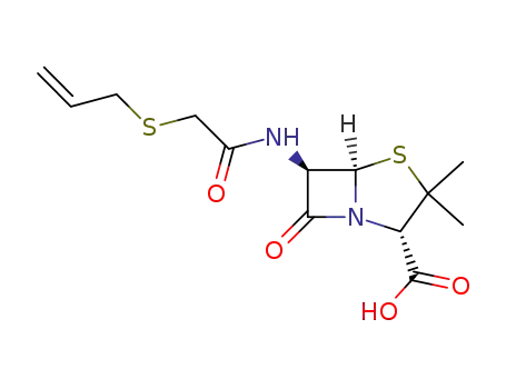 Molecular Structure of 87-09-2 (almecillin)