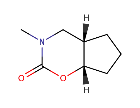 Molecular Structure of 86984-43-2 (Cyclopent[e]-1,3-oxazin-2(3H)-one, hexahydro-3-methyl-, trans- (9CI))