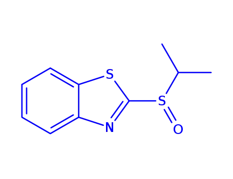 Molecular Structure of 79252-74-7 (Benzothiazole, 2-[(1-methylethyl)sulfinyl]- (9CI))