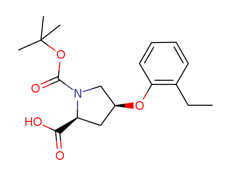 1,2-Pyrrolidinedicarboxylic acid, 4-(2-ethylphenoxy)-,
1-(1,1-dimethylethyl) ester, (2S,4S)-