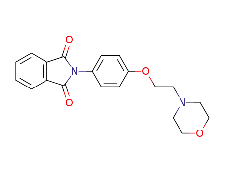Molecular Structure of 79684-42-7 (N-(4-(beta-N'-morpholinoethoxy)phenyl)phthalimide)
