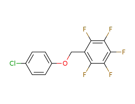 Molecular Structure of 87001-95-4 (1-[(4-chlorophenoxy)methyl]-2,3,4,5,6-pentafluorobenzene)