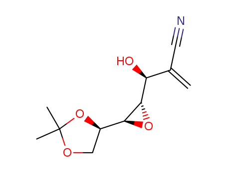 D-ido-Heptononitrile, 4,5-anhydro-2-deoxy-2-methylene-6,7-O-(1-methylethylidene)- (9CI)