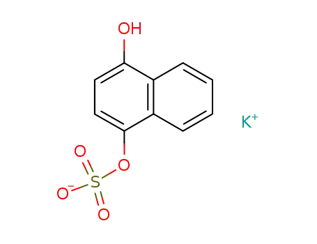 Molecular Structure of 95648-10-5 (Potassium 1-Hydroxy-4-naphthol Sulfate)