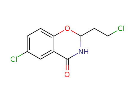 Molecular Structure of 1016-75-7 (6-chloro-2-(2-chloroethyl)-2,3-dihydro-4H-1,3-benzoxazin-4-one)