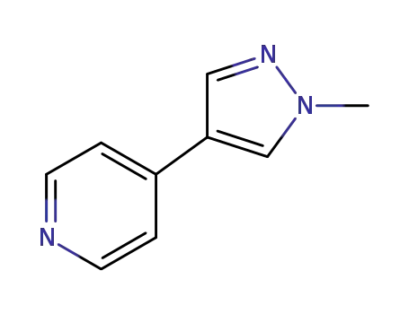 Molecular Structure of 870863-00-6 (Pyridine, 4-(1-methyl-1H-pyrazol-4-yl)-)