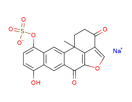 1H-Benzo[6,7]phenanthro[10,1-bc]furan-3,6(2H,12bH)-dione,8-hydroxy-12b-methyl-11-(sulfooxy)-, monosodium salt, (12bS)- (9CI)
