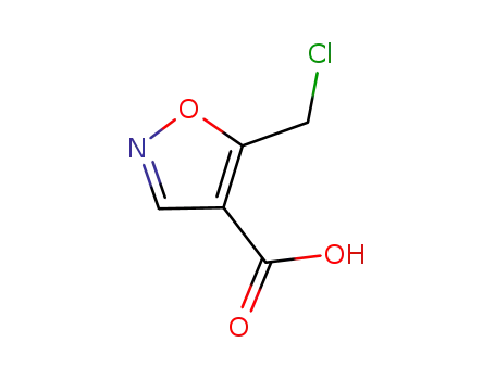 Molecular Structure of 870704-27-1 (5-(CHLOROMETHYL)ISOXAZOLE-4-CARBOXYLIC &)