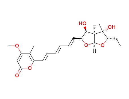 2H-Pyran-2-one,6-[(1E,3E,5E)-6-[(2R,3R,3aR,4R,5R,6aS)-5-ethylhexahydro-3,4-dihydroxy-3a,4-dimethylfuro[2,3-b]furan-2-yl]-1,3,5-hexatrien-1-yl]-4-methoxy-5-methyl-