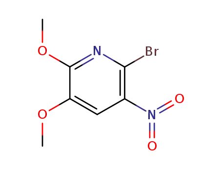 Molecular Structure of 79491-48-8 (2-Bromo-5,6-dimethoxy-3-nitropyridine)