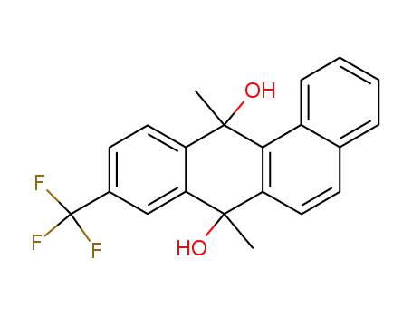 7,12-dihydro-7,12-dihydroxy-7,12-dimethyl-9-(trifluoromethyl)benz<a>anthracene