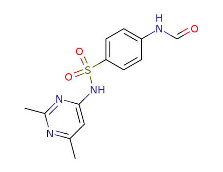 Molecular Structure of 795-13-1 (N-(2,6-dimethylpyrimidin-4-yl)-4-(formylamino)benzenesulfonamide)