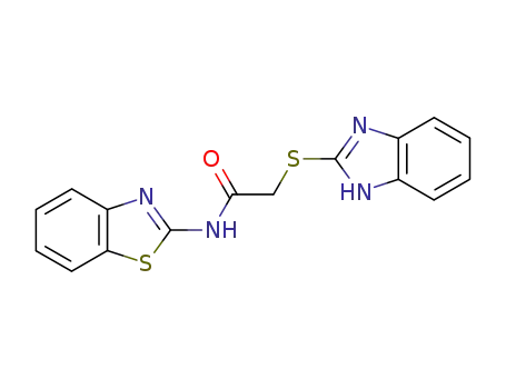 2-((1H-benzo[d]imidazol-2-yl)thio)-N-(benzo[d]thiazol-2-yl)acetamide