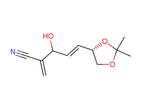4-Pentenenitrile,5-[(4S)-2,2-dimethyl-1,3-dioxolan-4-yl]-3-hydroxy-2-methylene-,(4E)-(9CI)