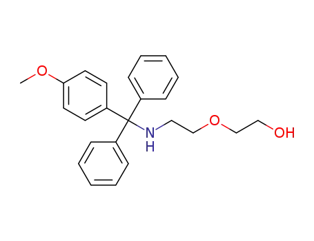 Molecular Structure of 869308-44-1 (2-(2-(MONOMETHOXYTRITYLAMINO)ETHOXY)ETHANOL)
