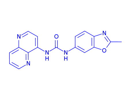 N-(2-METHYL-6-BENZOOXAZOLYL)-N-1,5-NAPHTHYRIDIN-4-YLUREA