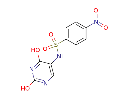 Molecular Structure of 86763-94-2 (N-(2,4-dioxo-1,2,3,4-tetrahydropyrimidin-5-yl)-4-nitrobenzenesulfonamide)