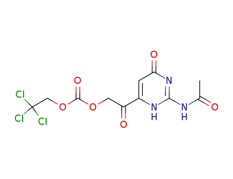 2-[2-(acetylamino)-6-oxo-3,6-dihydropyrimidin-4-yl]-2-oxoethyl 3,3,3-trichloropropanoate