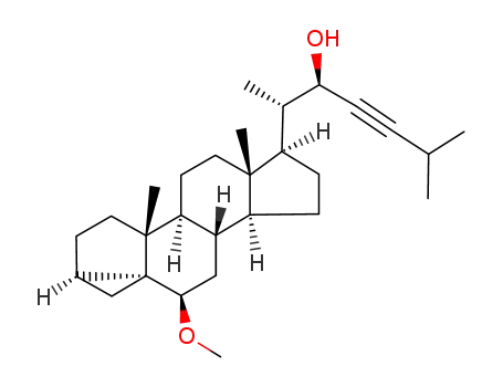(22R)-6-β-methoxy-3α,5-cyclo-5α-cholest-23-yn-22-ol