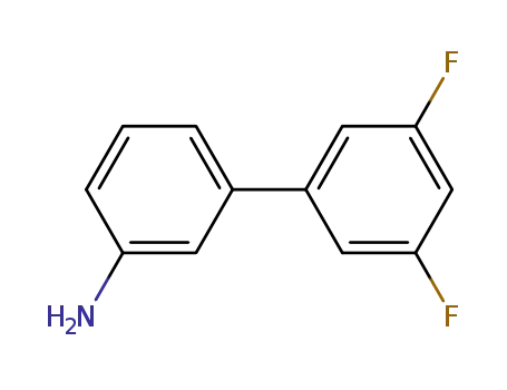 Molecular Structure of 866108-74-9 (3',5'-Difluoro-biphenyl-3-aMine)