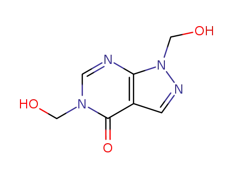 4H-Pyrazolo(3,4-d)pyrimidin-4-one, 1,5-dihydro-1,5-bis(hydroxymethyl)-