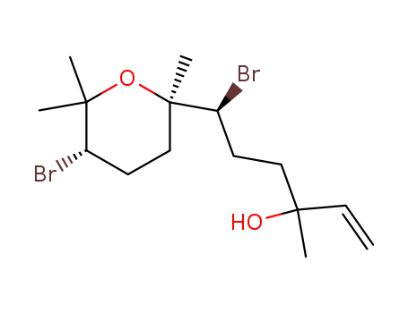 2H-Pyran-2-butanol, d,5-dibromo-a-ethenyltetrahydro-a,2,6,6-tetramethyl- (9CI)