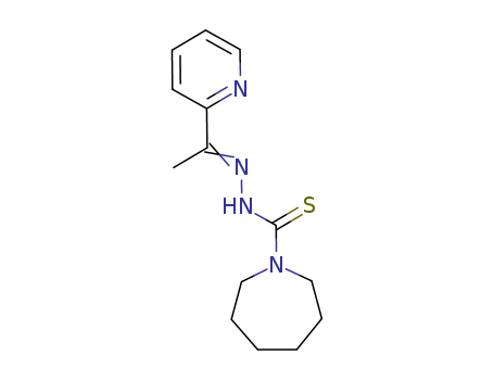 1H-Azepine-1-carbothioicacid, hexahydro-, 2-[1-(2-pyridinyl)ethylidene]hydrazide cas  71555-41-4