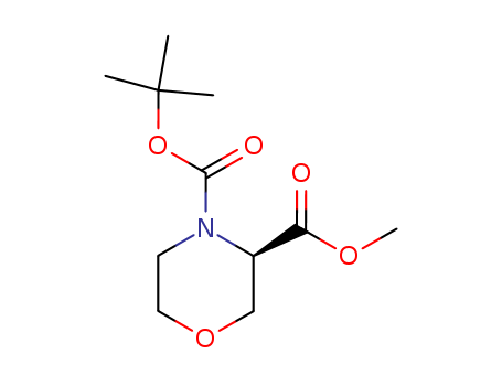 (R)-4-tert-butyl 3-methyl morpholine-3,4-dicarboxylate cas no. 885321-46-0 98%