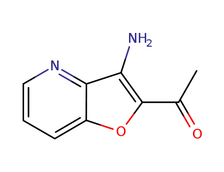 Molecular Structure of 869789-21-9 (1-(3-aminofuro[3,2-b]pyridin-2-yl)-Ethanone)