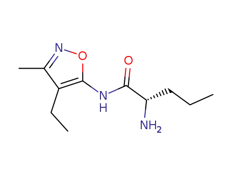 Pentanamide, 2-amino-N-(4-ethyl-3-methyl-5-isoxazolyl)-, (2S)- (9CI)