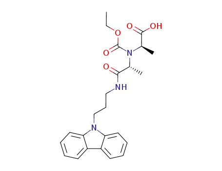 D-Alanine,
N-[2-[[3-(9H-carbazol-9-yl)propyl]amino]-1-methyl-2-oxoethyl]-N-(ethoxy
carbonyl)-, (R)-