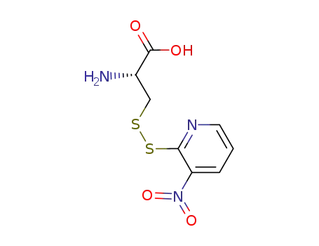 Molecular Structure of 79546-55-7 (S-(3-nitro-2-pyridinesulfenyl)cysteine)